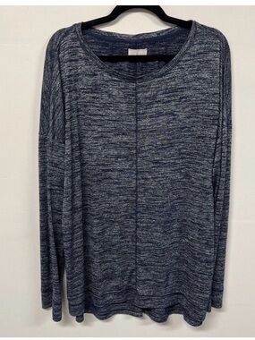 Lou & Grey Marled Space-Dye Knit Tunic Top XL
